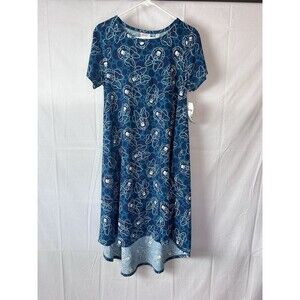 Two Lula Roe Womens Small Cotton Midi Dresses Disney High Low NWT